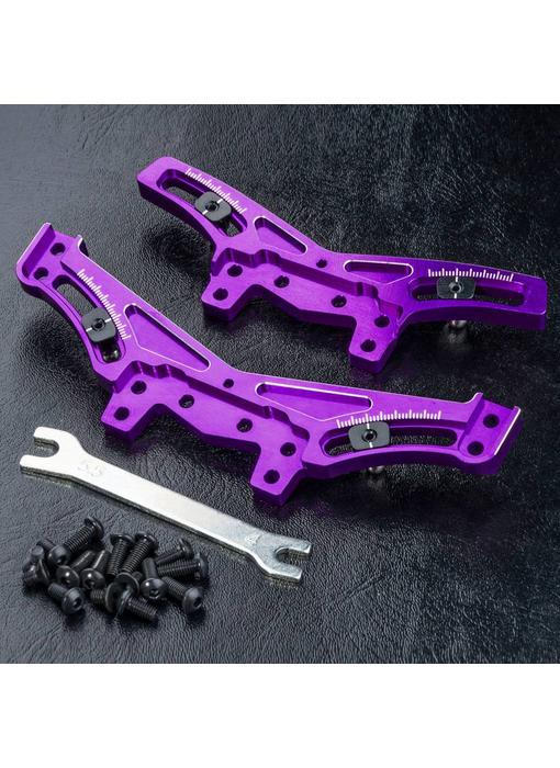 MST XXX Alum. Quick Adj. Damper Stay Set / Purple