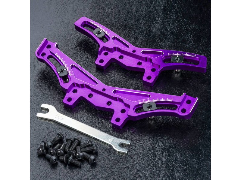 MST XXX Aluminium Quick Adjustable Damper Stay Set / Color: Purple
