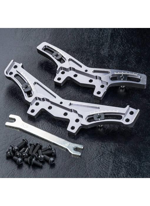 MST XXX Alum. Quick Adj. Damper Stay Set / Silver