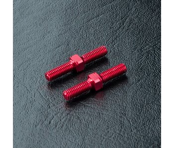 MST Alum. Reinf. Turnbuckle φ3x20mm (2) / Red