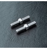 MST Aluminium Reinforced Turnbuckle φ3mm x 20mm (2pcs) / Color: Silver