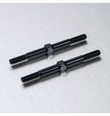 MST Aluminium Reinforced Turnbuckle φ3mm x 40mm (2pcs) / Color: Black
