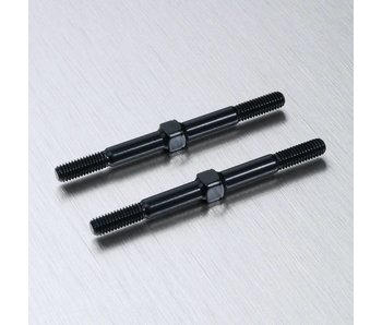 MST Alum. Reinf. Turnbuckle φ3x40mm (2) / Black