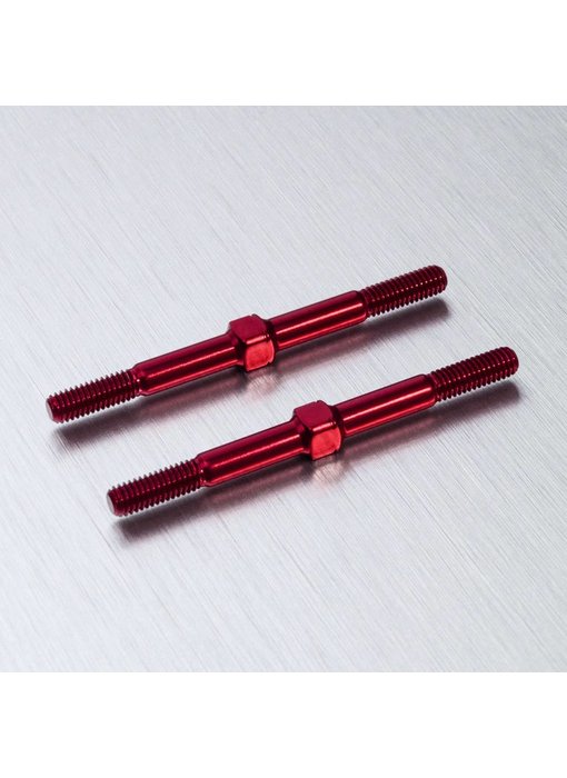 MST Alum. Reinf. Turnbuckle φ3x40mm (2) / Red