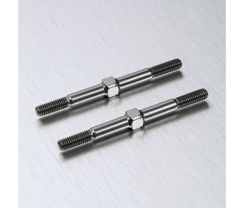 MST Alum. Reinf. Turnbuckle φ3x40mm (2) / Silver