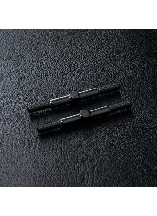 MST Alum. Reinf. Turnbuckle φ3x36mm (2) / Black