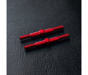 MST Alum. Reinf. Turnbuckle φ3x36mm (2) / Red - DISCONTINUED