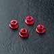 Alum. Wheel Nut (4) / Red