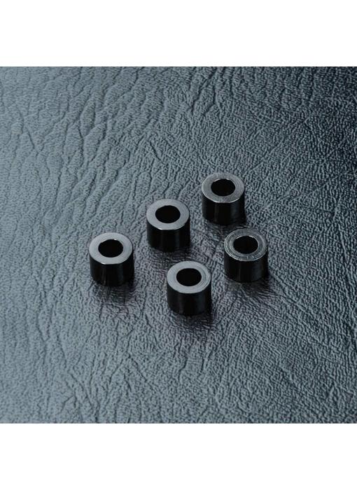 MST Alum. Spacer φ3.0xφ5.5x4.0mm (5) / Black