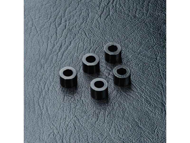 MST Aluminium Spacer φ3.0mm x φ5.5mm x 4.0mm (5pcs) / Color: Black