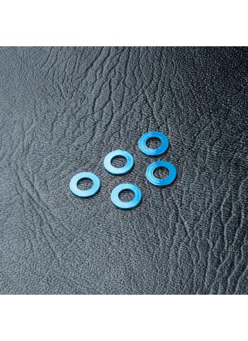 MST Alum. Spacer φ3.0xφ5.5x0.5mm (5) / Blue