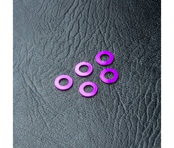 MST Alum. Spacer φ3.0xφ5.5x0.5mm (5) / Purple - DISCONTINUED