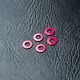Alum. Spacer φ3.0xφ5.5x0.5mm (5) / Red
