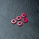 Alum. Spacer φ3.0xφ5.5x1.0mm (5) / Red
