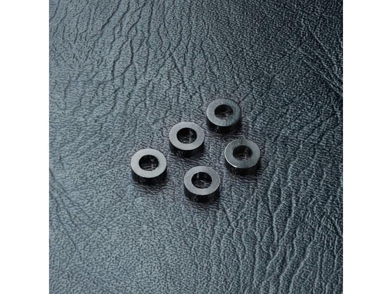 MST Aluminium Spacer φ3.0mm x φ5.5mm x 2.0mm (5pcs) / Color: Black