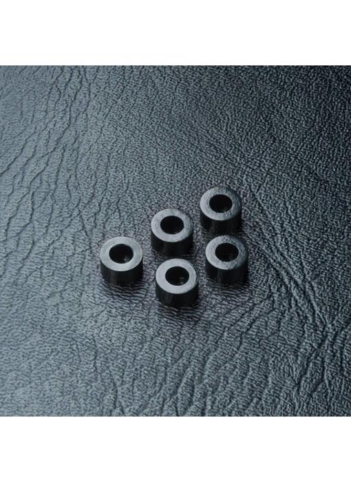 MST Alum. Spacer φ3.0xφ5.5x3.0mm (5) / Black