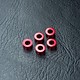 Alum. Spacer φ3.0xφ5.5x3.0mm (5) / Red