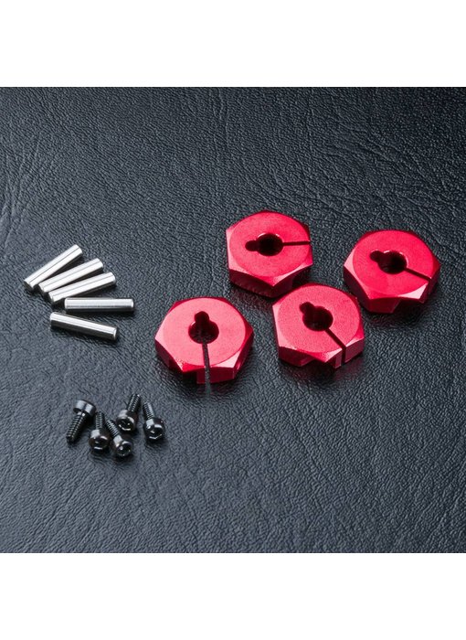 MST Alum. Hex Wheel Hubs 4mm (4) / Red