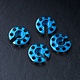 Alum. Damper Retainer - Lower Type (4) / Blue