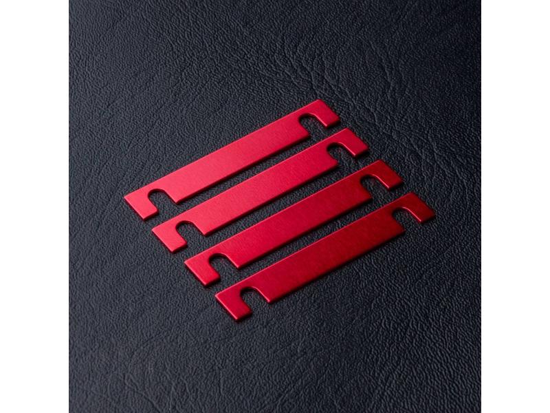 MST Suspension Mount Spacer 0.5mm (4pcs) / Color: Red