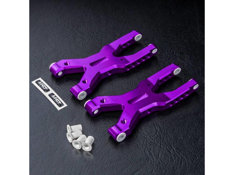 MST HT Aluminium Rear Lower Arm Set / Color: Purple - DISCONTINUED