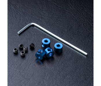 MST Alum. Stabilizer Rod Stopper (4) / Blue