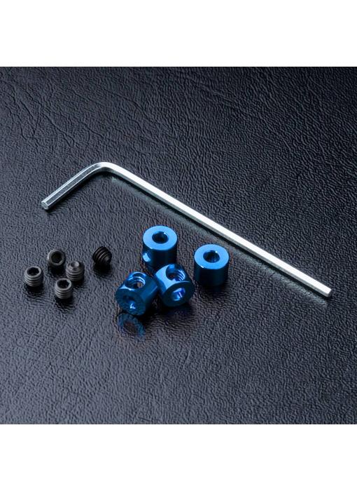 MST Alum. Stabilizer Rod Stopper (4) / Blue