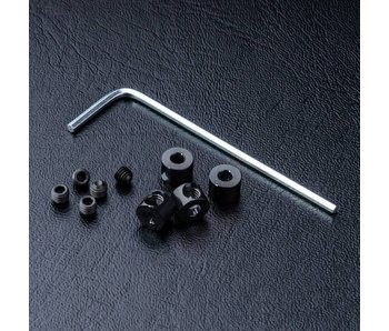 MST Alum. Stabilizer Rod Stopper (4) / Black