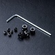 Alum. Stabilizer Rod Stopper (4) / Black