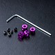 Alum. Stabilizer Rod Stopper (4) / Purple