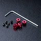 Alum. Stabilizer Rod Stopper (4) / Red