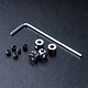 Alum. Stabilizer Rod Stopper (4) / Silver