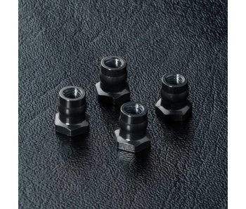 MST Alum. Ball Connector Nut φ4.8mm (4) / Black