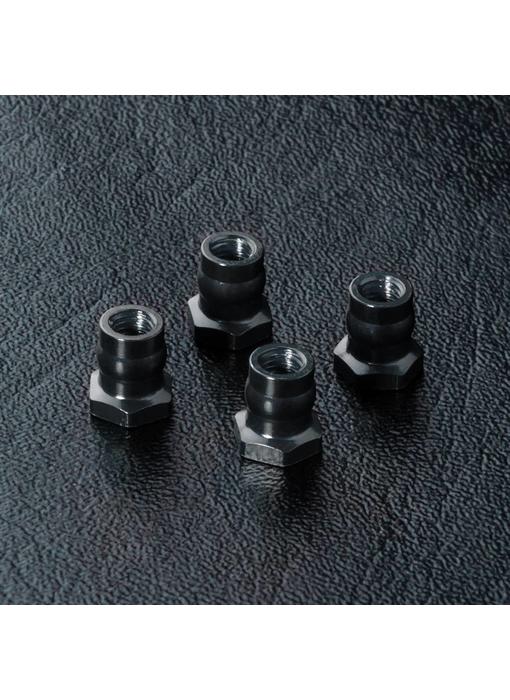 MST Alum. Ball Connector Nut φ4.8mm (4) / Black