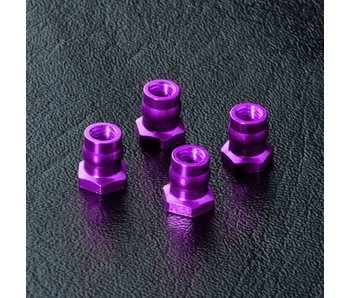 MST Alum. Ball Connector Nut φ4.8mm (4) / Purple