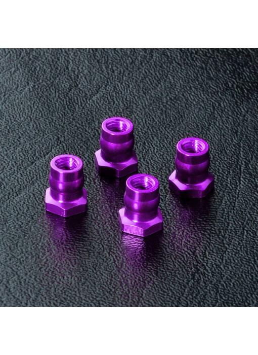 MST Alum. Ball Connector Nut φ4.8mm (4) / Purple