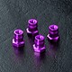Alum. Ball Connector Nut φ4.8mm (4) / Purple