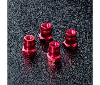 MST Alum. Ball Connector Nut φ4.8mm (4) / Red