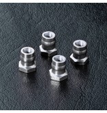MST Aluminium Ball Connector Nut φ4.8mm (4pcs) / Color: Silver
