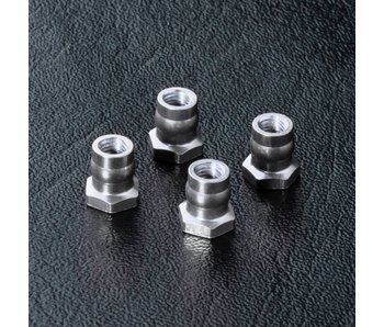 MST Alum. Ball Connector Nut φ4.8mm (4) / Silver