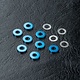 Suspension Adj. Spacer Set φ2.5mm (8) / Blue
