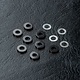 Suspension Adj. Spacer Set φ2.5mm (8) / Black