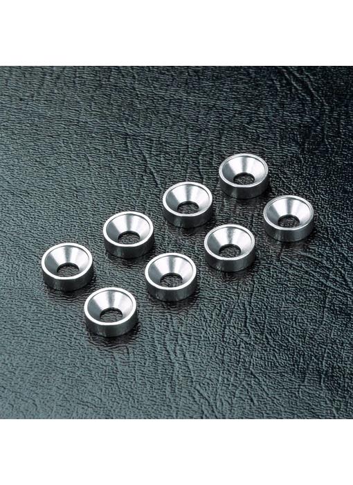 MST Alum. Countersunk Spacer M3 (8) / Silver