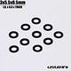 Aluminium Spacer φ3.0mm x φ5.5mm x 0.5mm - Black (10pcs)