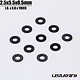 Aluminium Spacer φ2.5mm x φ5.5mm x 0.5mm - Black (10pcs)