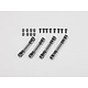 Aluminium Suspension Mount Set for Front / Rear - Black Edge Design (4pcs) - DISCONTINUED