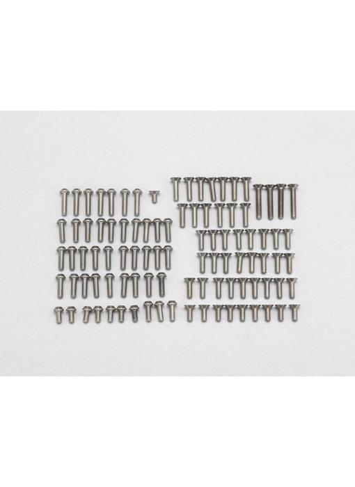 Yokomo Precision Machined Titanium Hex Screw Set for YD-4 (98pcs)