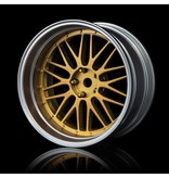 MST LM Wheel Set - Adjustable Offset (4pcs) / Color: Gold - Flat Silver