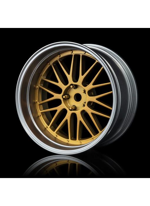 MST LM Wheel Set - Adj. Offset (4) / Gold-Flat Silver