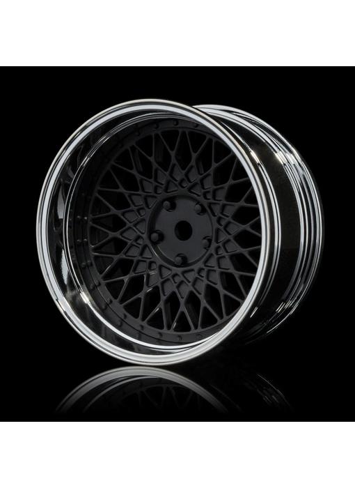 MST 501 Wheel Set - Adj. Offset (4) / Flat Black-Silver